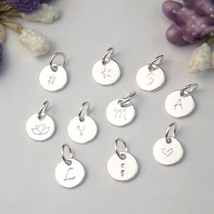 Lotus Flower Mini Charm (Sterling Silver)